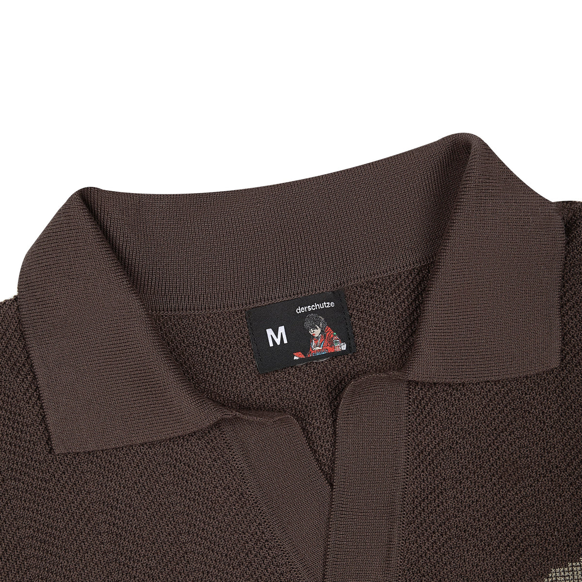 "aziza" polo Knit brown