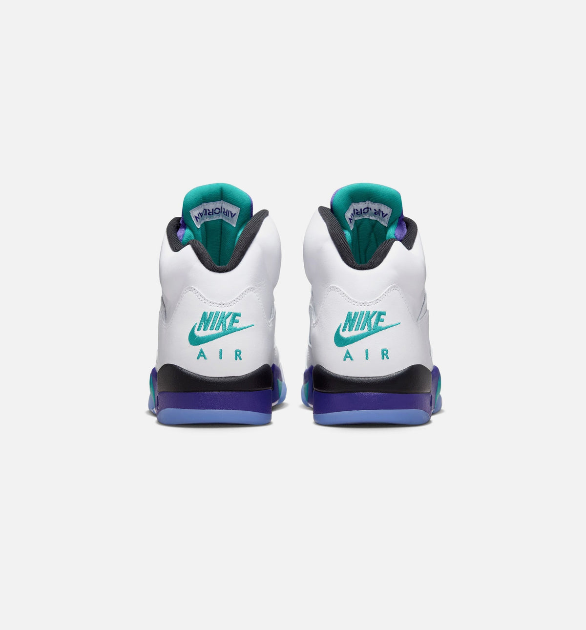 Air Jordan 5 Retro Grape Men's Lifestyle Shoes | White / New Emerald / Grape Ice / Black