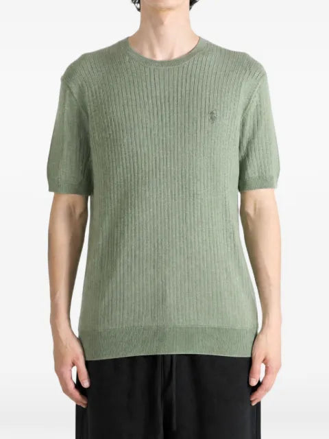 Polo Ralph Lauren ribbed-knit short-sleeved sweater