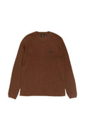 Stüssy logo-print waffle-knit jumper