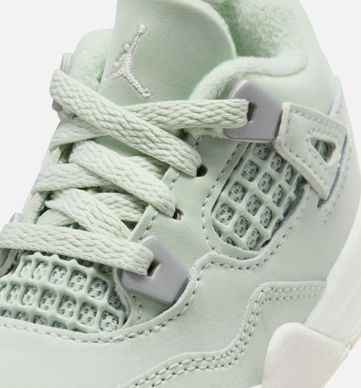 Air Jordan 4 Retro Abundance – Infant & Toddler Lifestyle Shoe | Seafoam/Sail/Metallic Silver