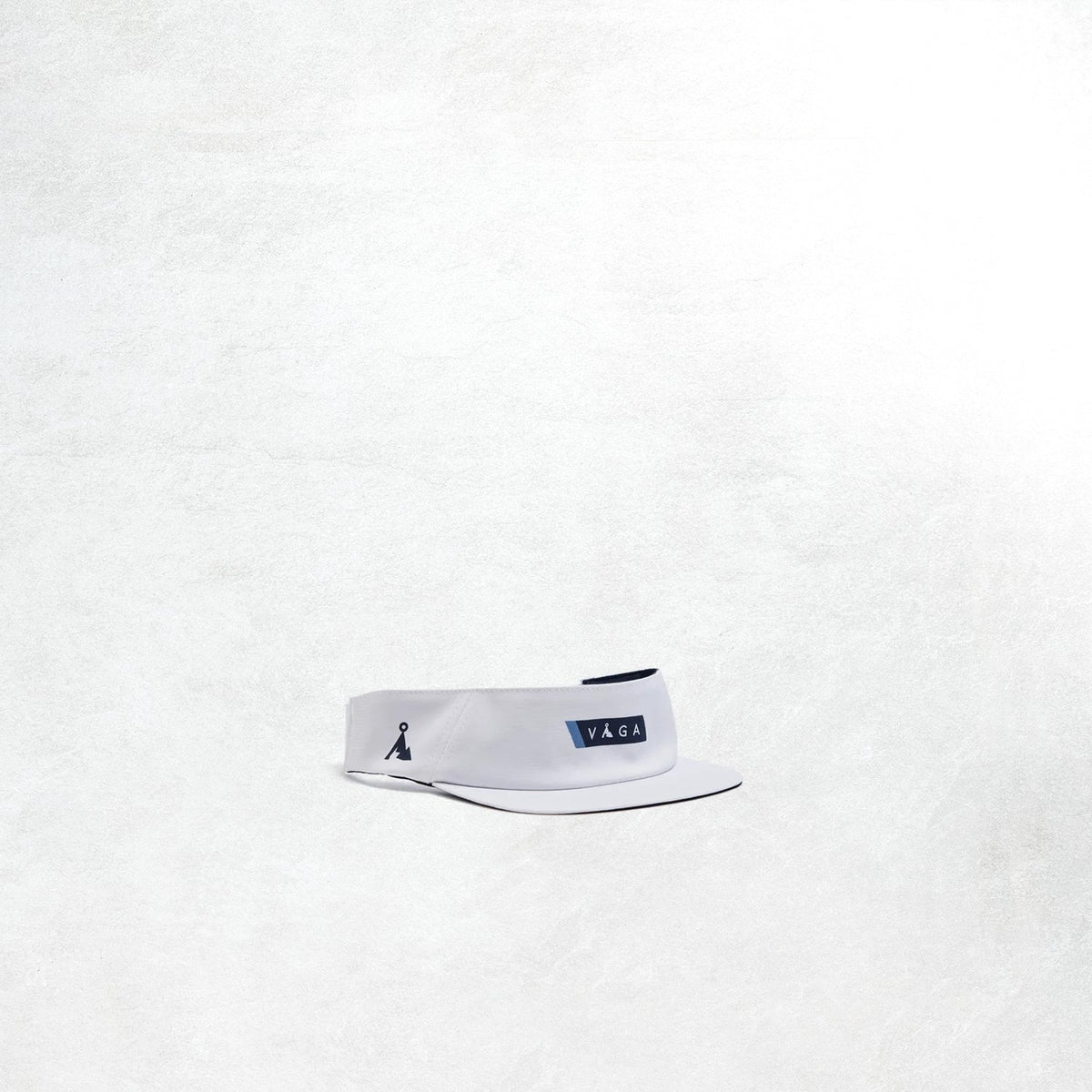 VAGA Feather Racing Visor: White / Navy Blue