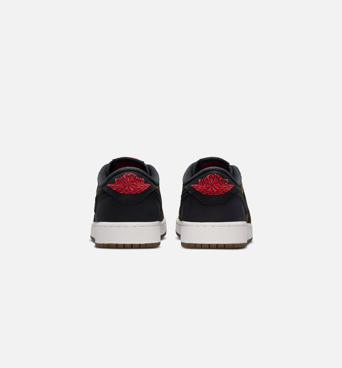 Air Jordan 1 Retro Low OG Laser Grade School Sneakers - Black / Varsity Red / Summit White